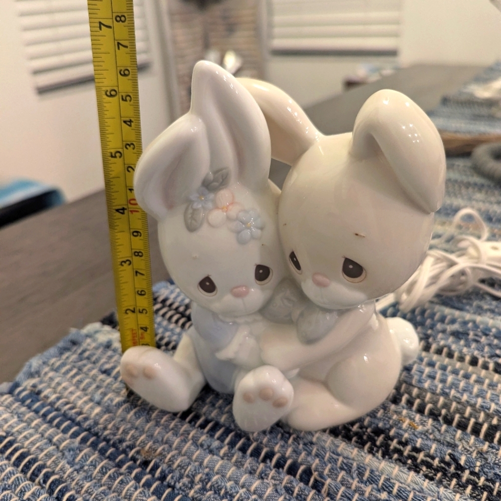 Vintage "Precious Moments Some Bunny Loves You" Ceramic Night Light - Picture 5 of 8